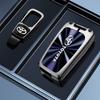 Car Flip Key Case Cover Shell Keychain For Corolla Altis Auris Aygo Yaris Camry RAV4 Verso TC IM Fob Accessories