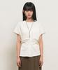 GENERALIDEA Back Point Draped T-Shirt [Off White] / Gf2Lts524