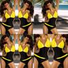 Costume da Bagno Intero Bikini Bloccante Colorato alla Moda Decorazione