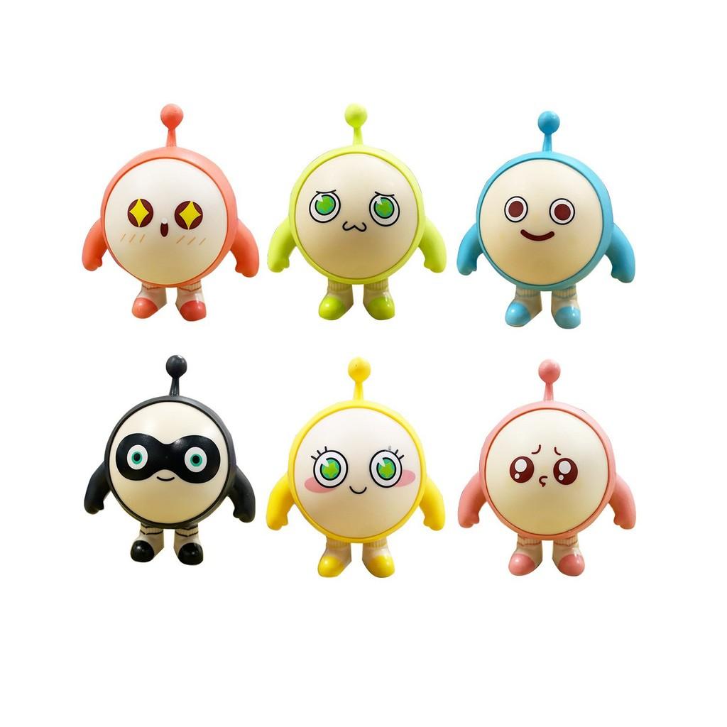 

Playful Egg Party Pvc Dolls Six Colorful Designs Ideal For Kids Decoration Room