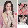 White Wedding Bridal Gloves Lace Long Finger Mittens Retro Satin Long Gloves  Show