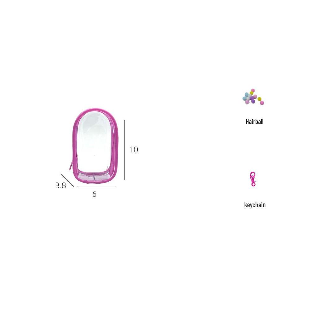18.5cm Cotton Doll Pull Figure Blind Box Stroller Bag - Dustproof, Thickened, Clear PVC Hanging Doll Bag