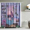 Anime Girl Room Decor Shower Curtain Japanese Aesthetic Manga Otaku Bathroom Set Waterproof Home Decor Wall Art Gift