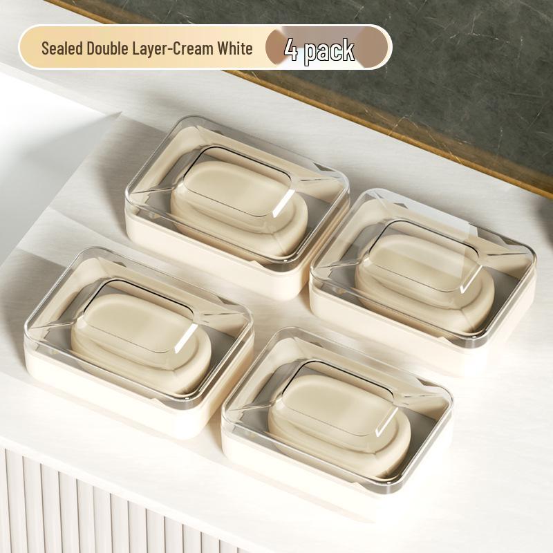 Przenośna, pyłoszczelna i wodoodporna mydelniczka z pokrywką odprowadzającą wodę do łazienki lub w podróży