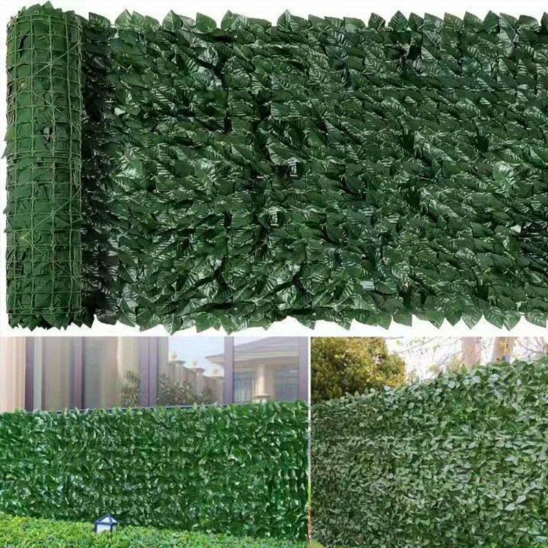 1pc Evergreen Artificial Ivy Privacy Fence Screen - Plastic Hedge Wall with Faux Greenery for Outdoor Decor, Home, Garden