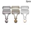 2Pcs Dungaree Fastener Buckle With Jeans Buttons Clips DIY For Denim Jacket Jumpsuits Metal Repair Clothes Supplies