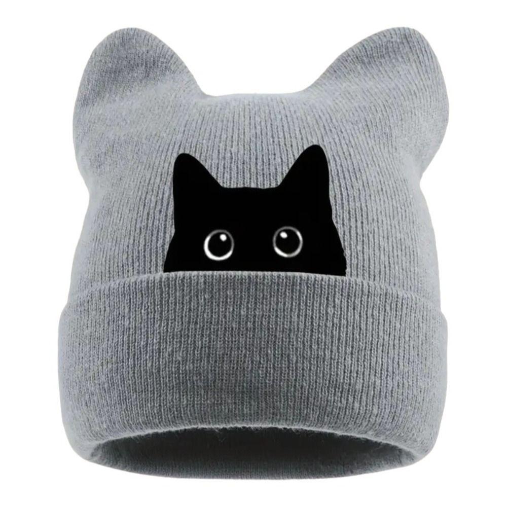 Stretchable Winter Knit Hat Knit Pullover Hat Casual Brimless Skull Cap Spring Autumn Winter
