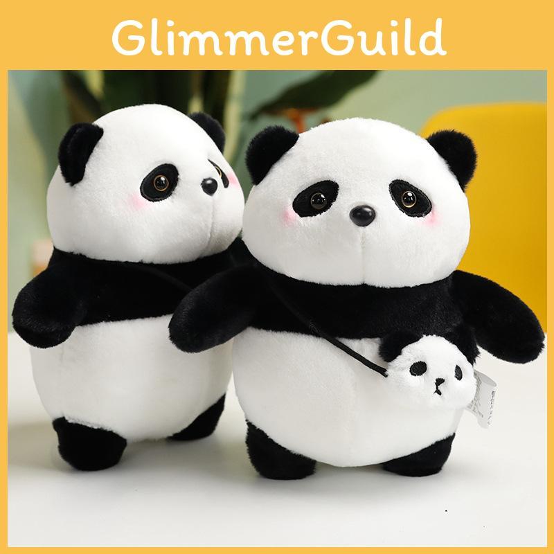 Black Joyful And White Panda Stuffed Animal Toy Soft And Adorable Gift Children For
