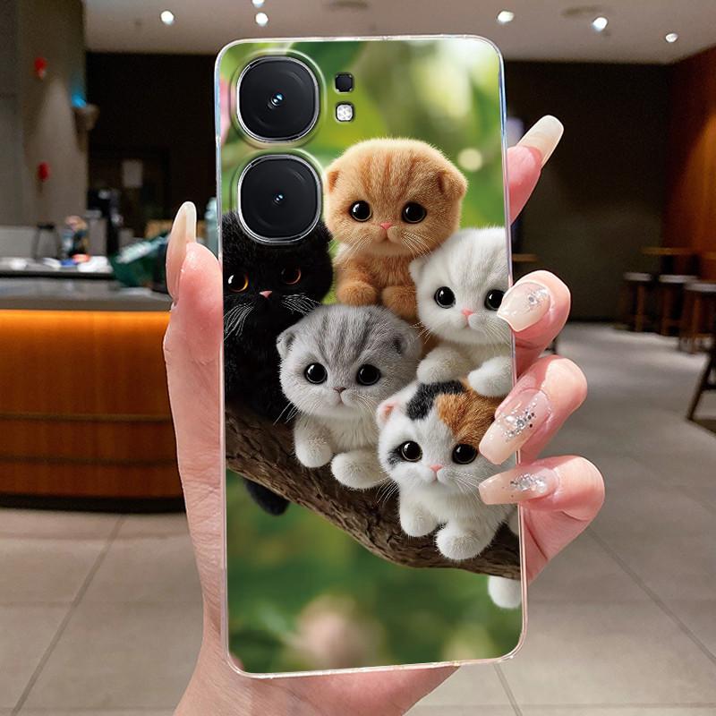 Casing For Vivo iQOO Neo9 Neo9s Pro+ Neo 9 9s Pro Plus 5G Luxury Dragon Cute Cool Boys Girls Transparent Phone Case Back Cover