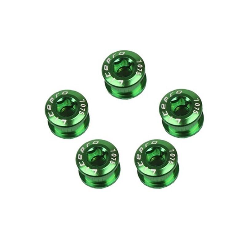 5 Pcs MTB Bicycle Chainwheel Screws Cycling Chainring Wheel Bolt Alloy 7075 Single/double Road Bike Disc Screws for Crankset Parts