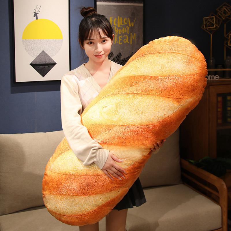 Soft Simulation Bread Pillow Plush Toys Butter Bread Cushion Cushion Girls Sleep Clip Legs Long Pillow