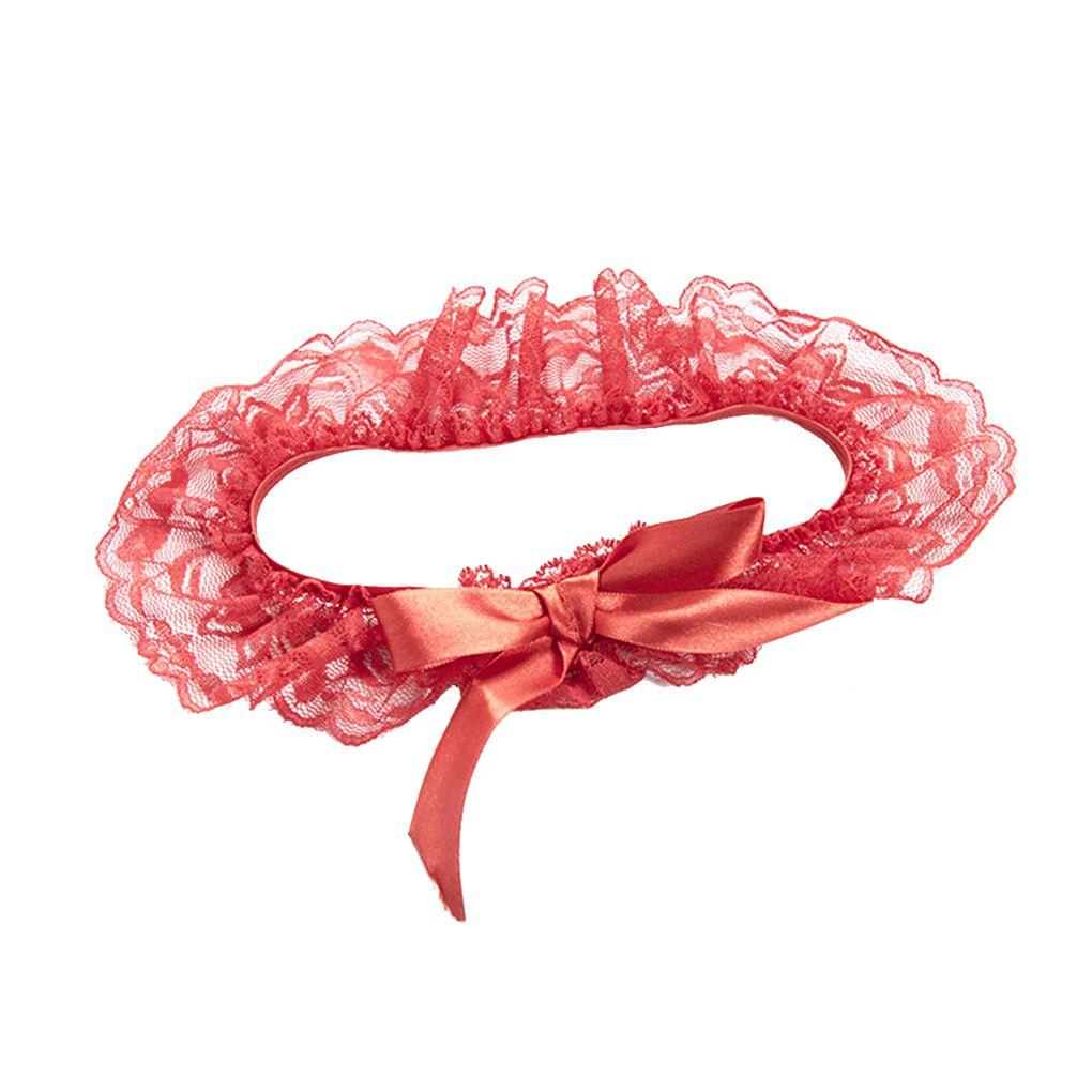 Handmade Lace Bridal Wedding Leg Garters Belt Legging Ribbons Band Women Lingerie Leg Circle Hoop