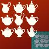 Tea Pot Metal Cutting Dies Photo Album Journal Diary Decoration Accessory