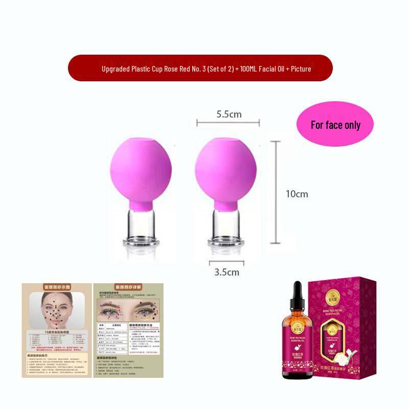 Enhanced Silicone Facial Cupping Set for Skin Lifting and Beauty