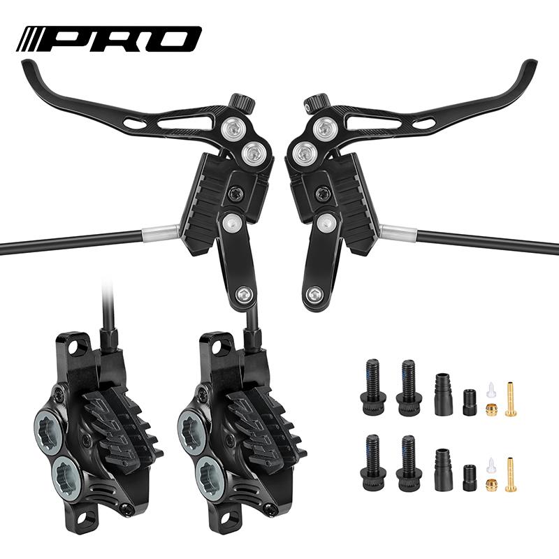 IIIPRO MTB Four Piston Hydraulic Disc Brake 800mm/1550mm Ultra-Light CNC Fully Internal Routing Split Mountain Bike Oil Brake Hydraulic Disc Brake (Hydraulic Brake Pad) чёрный
