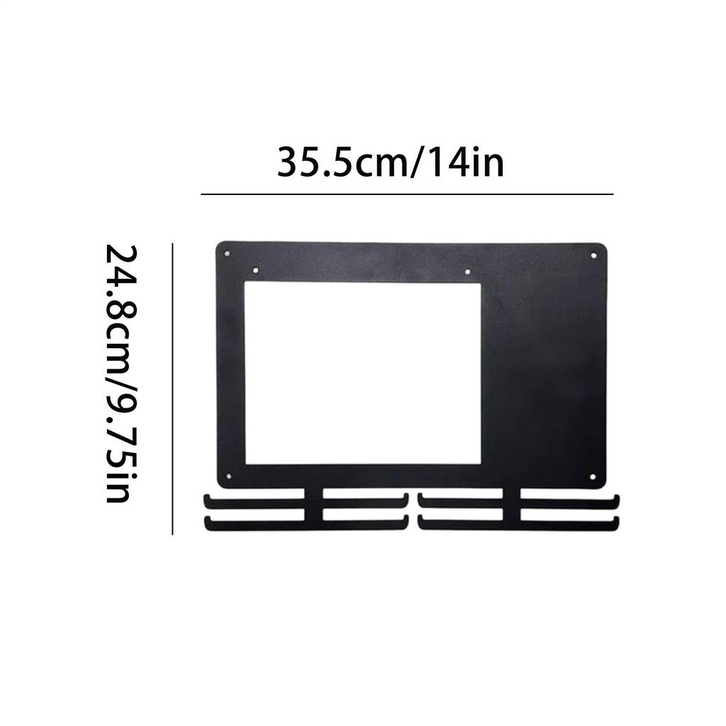 Award Holder Metal Rack With 10 Bib Bags Award Wall Mount For Runner Race Sports Soccer Swimming Tennis Basketball Storage