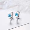 Five-pointed Star Ear Buckle Artificial Crystal Earrings Niche Jewelry