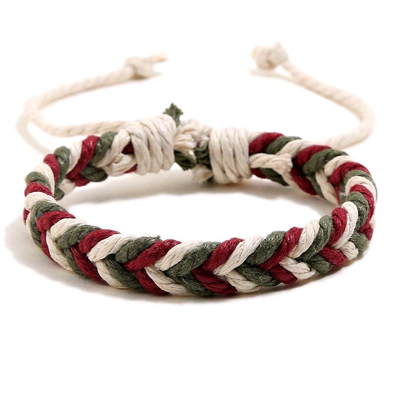 Ethnic Style Handmade Hemp Rope Couple Bracelet: Fresh Korean-Inspired Design for Students