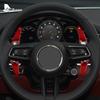 Real Hard Carbon Fiber Sticker For Porsche Taycan Panamera Macan 911 992 Car Steering Wheel Paddle Shifter Cover Interior Trim