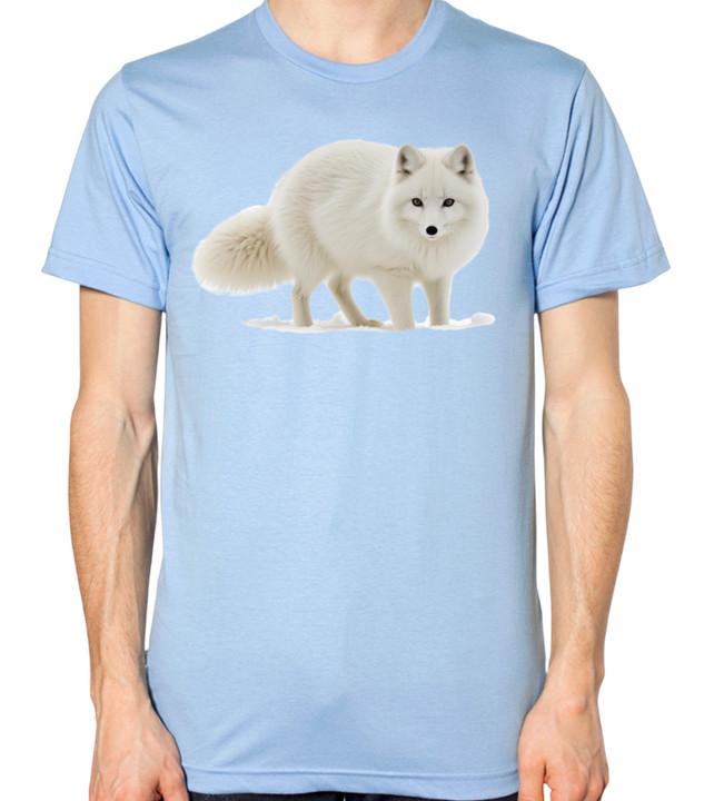 Arctic Fox T-Shirt Men Women Unisex Top White Polar Snow Fox S разноцветный