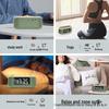 Mini Portable Bluetooth Speaker: Bedside & Desktop Wireless Alarm Clock with White Noise and TWS.