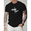 Men's Casual Sporty Fashion Short Sleeve T-Shirt,Trendy Creative Pattern Print, Stretchy and Comfortable, Casual Daily Wear - Regular Fit Crew Neck