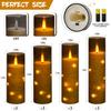 Electronic Simulation Remote Control LED Candle Light Acrylic Plastic Shell Light String for Christmas New Year Graduation