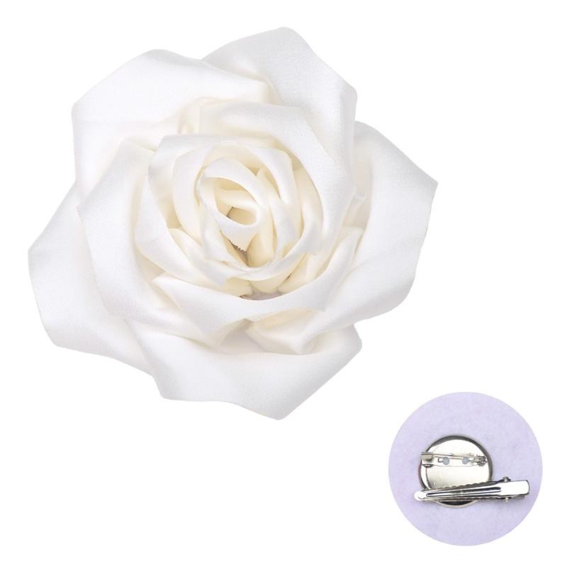 Exaggerate Multi-Layer Fabric Rose Flower Brooch For Women Girl Magazine Wedding Shoot Accessory Pin Dress Suit Corsage