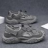 Men Sandals 2025 Summer Mesh Breathable Outdoor Beach Sports Sandals Platform Hollow Out Walking Shoes Man Classic Hiking Shoe