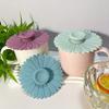 1pc of Silicone Lid for Cups Featuring a Sunflower Design - a Versatile Cover That Prevents Dust And Leaks for Tea And Coffee Mugs