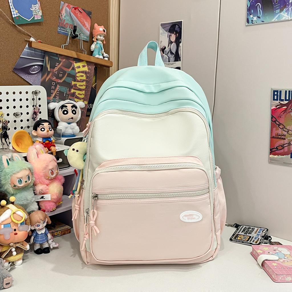 Girls' College Wind Junior High School Students' Schoolbags Women's Casual Joker Portable Computer Backpack Backpack.