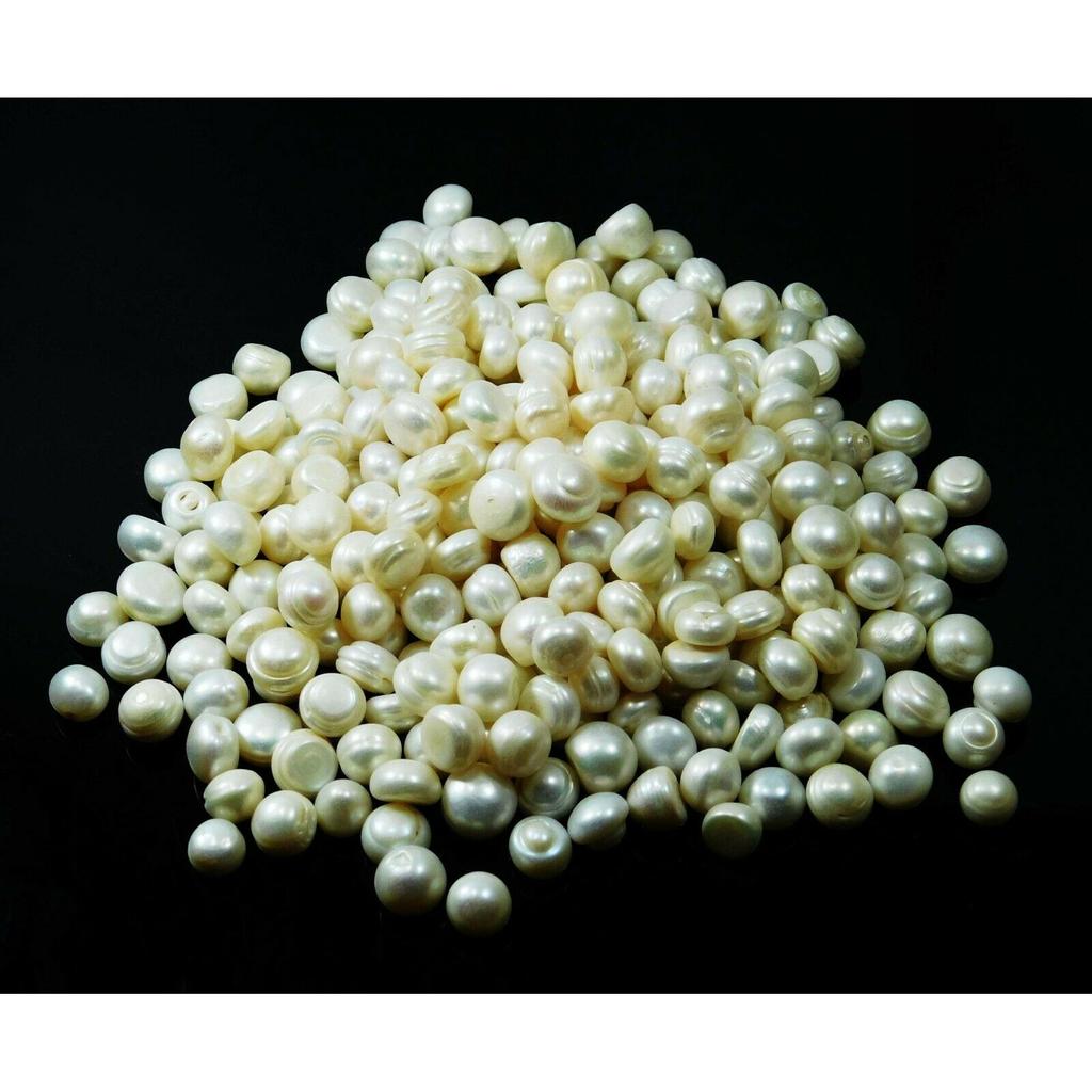 Cabochon Cut Natural White Pearl Lot 555 Carat Loose Gemstone