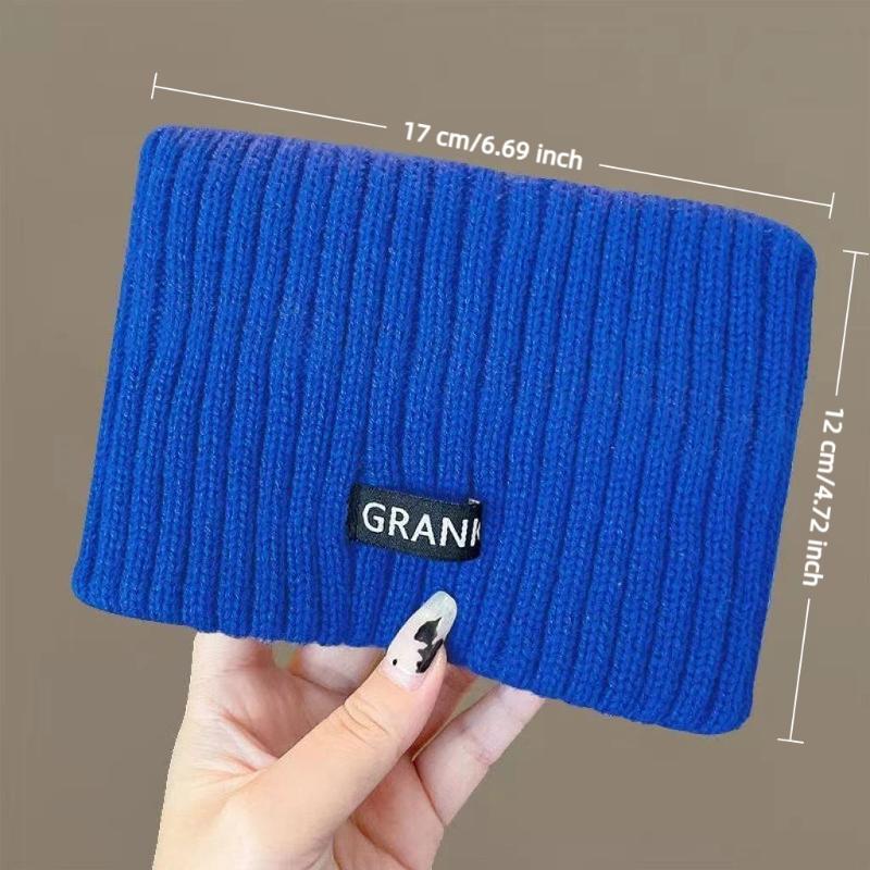 1Pcs Female Punk Elastic Headwear Women Winter Wide Headband Solid Color Knitted Warm Headwrap Sports Hair Bands Accessories
