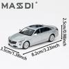 Alloy Cadillac CT6-Black and silver car model, sliding, detail reproduction, children's toys, adult collectible miniature model