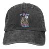 Baseball Cap Rizz Em With The Tism Accessories Unisex Casual Distressed Denim Washed Funny Animal Sun