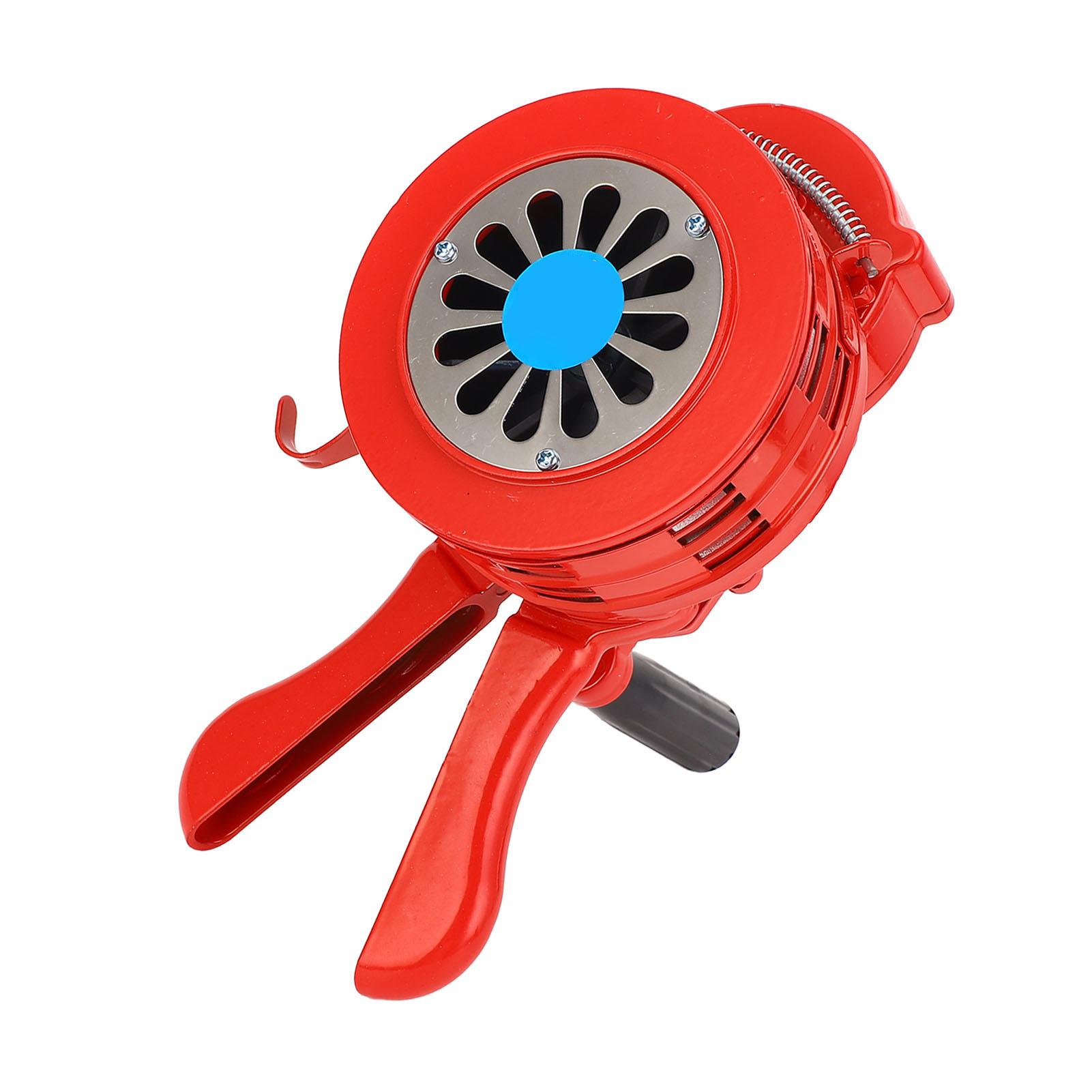 Sirène Manuelle à Manivelle, Alarme d'Urgence Forte 110db avec Volume Réglable et Boîtier en Alliage d'Aluminium, pour Usines Écoles Entrepôts Sites d'Urgence