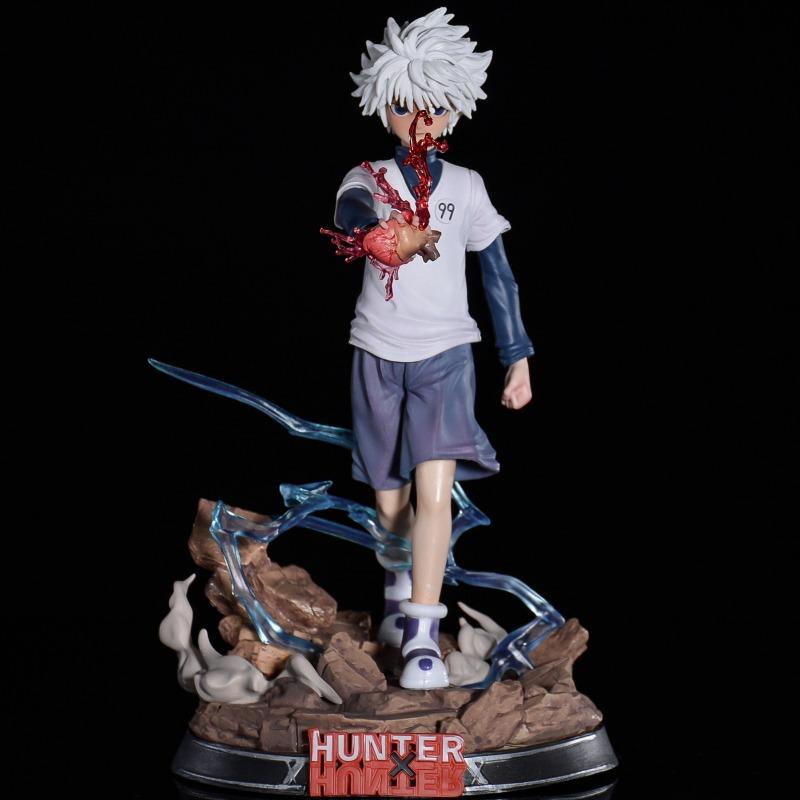27cm HUNTER×HUNTER Anime Cartoon Killua Zoldyck Model Desktop Decoration Collection Birthday Gift Toy