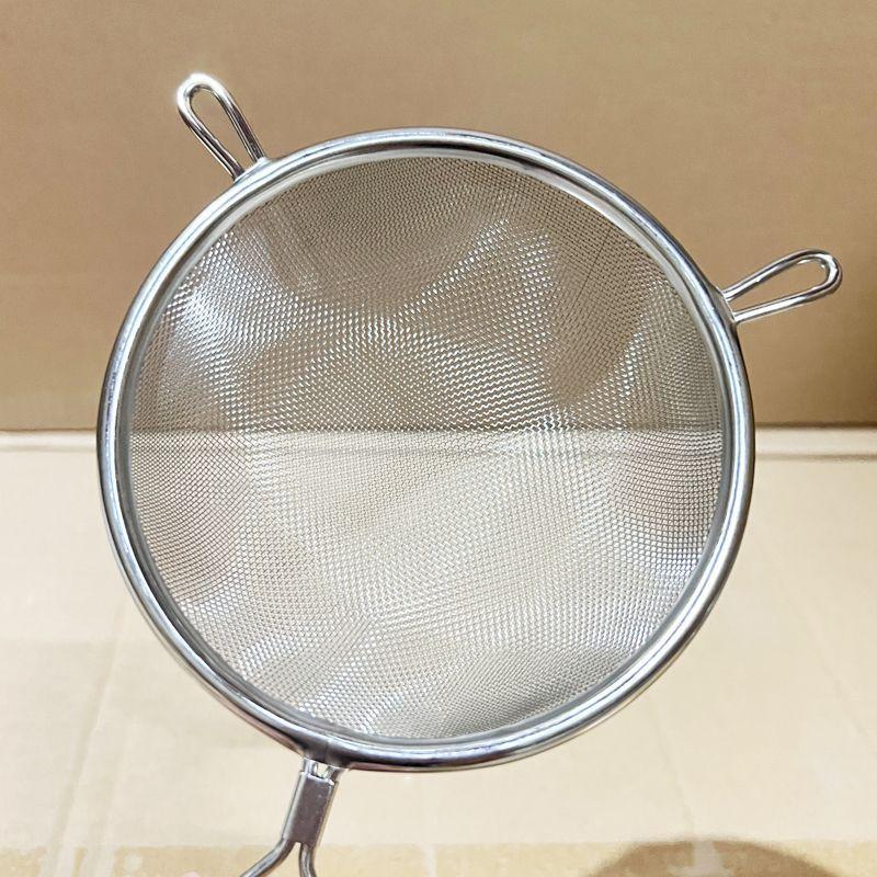 Filter Spoon Stainless Steel Wooden Handle Filter Spoon Soybean Milk Filter Spoon Fried Chicken Filter Screen Kitchen Tools