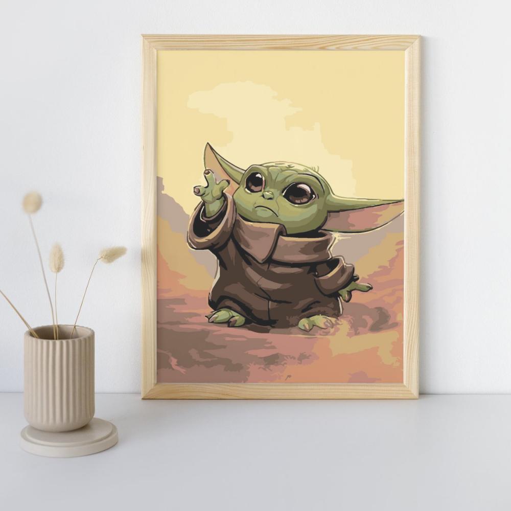 Painting by Numbers Paintings for Painting - Baby Yoda Star Wars 40X50 Cm