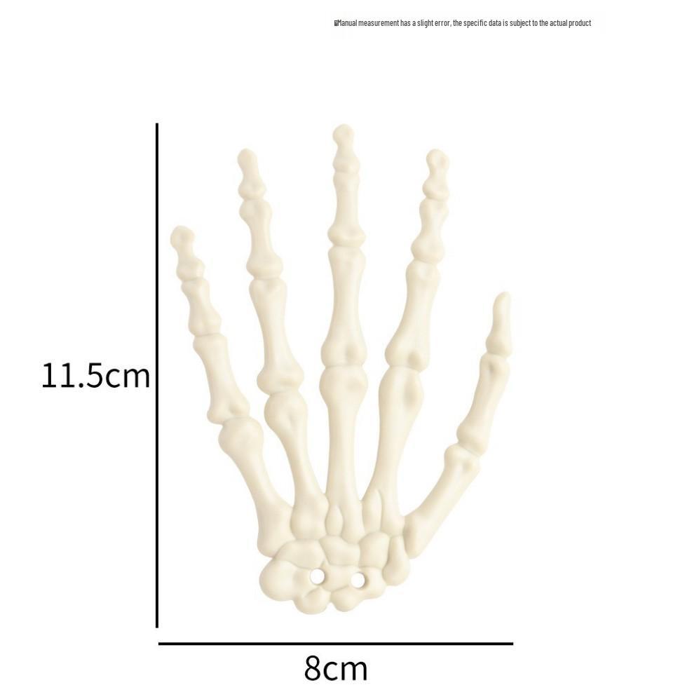 Halloween Skull & Skeleton Stake Set: 3-Piece Hand Bones & Head Decoration for Festive Props