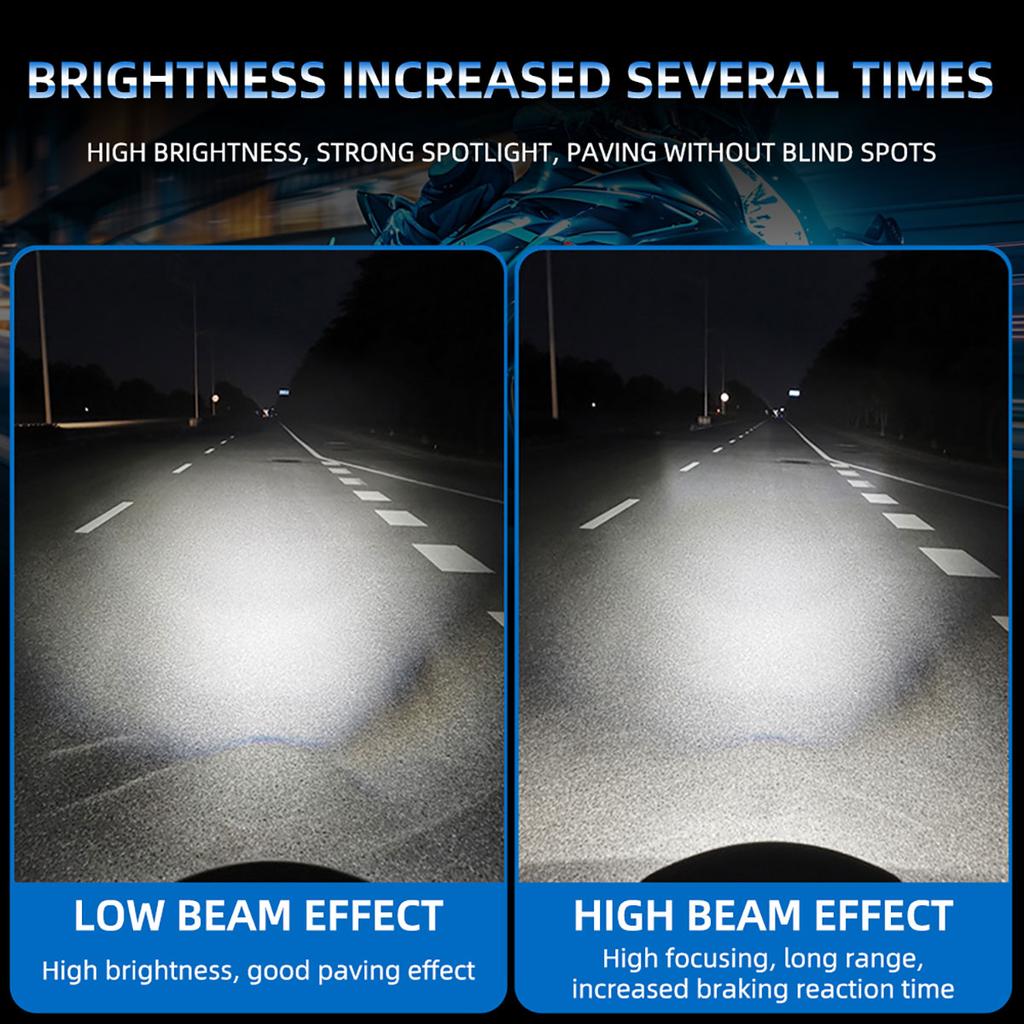 H4 BA20D P15D LED Bulbs Motorcycle Headlight Canbus Hi/Lo Beam Lamp 12SMD Super Bright Day Running Light for Motorbike Scooter