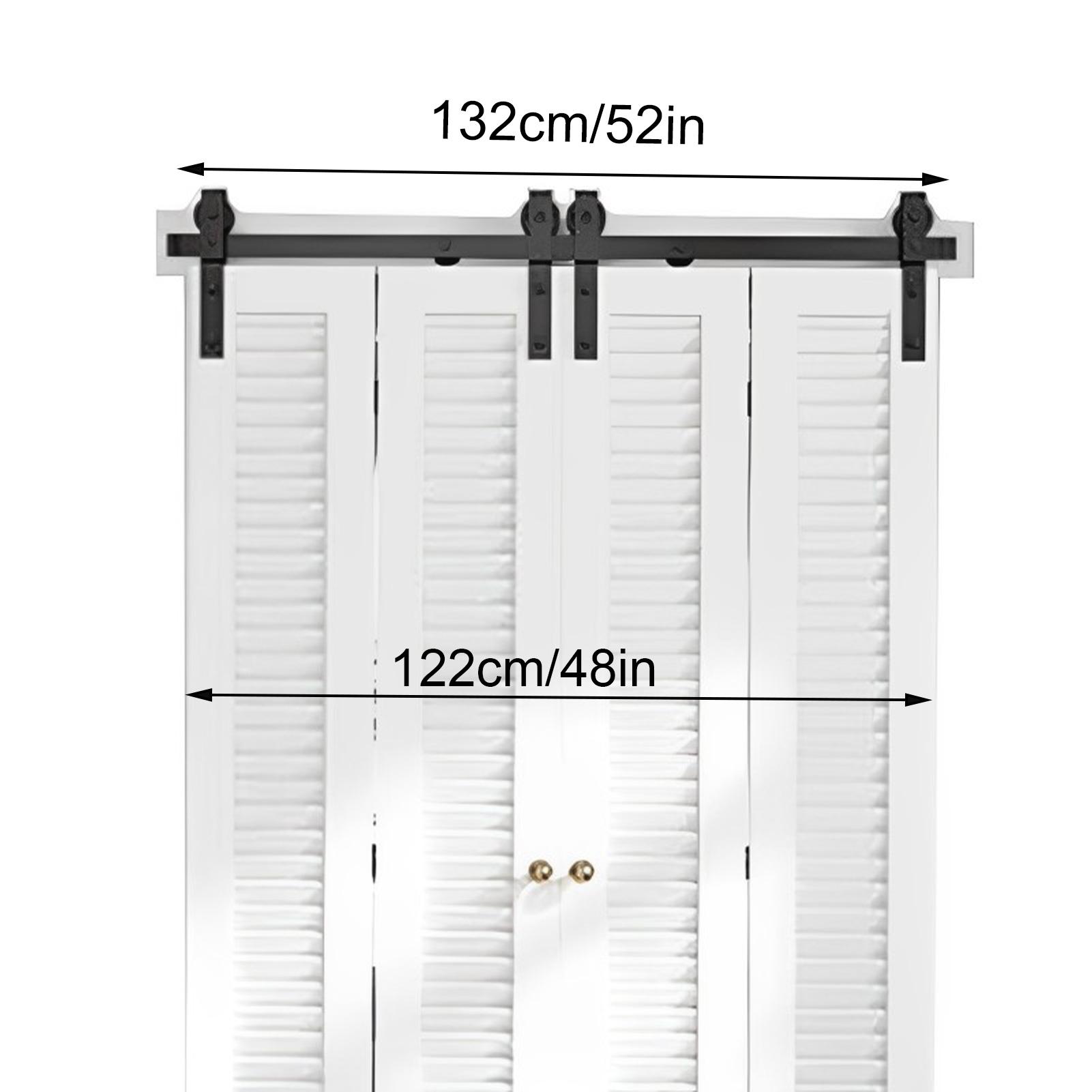

Rail Sliding Barn Door Carbon Steel Hardware Kits Set Rail Sliding Barn Door Rail Hardware Floor Guide Sliding Door Warehouse