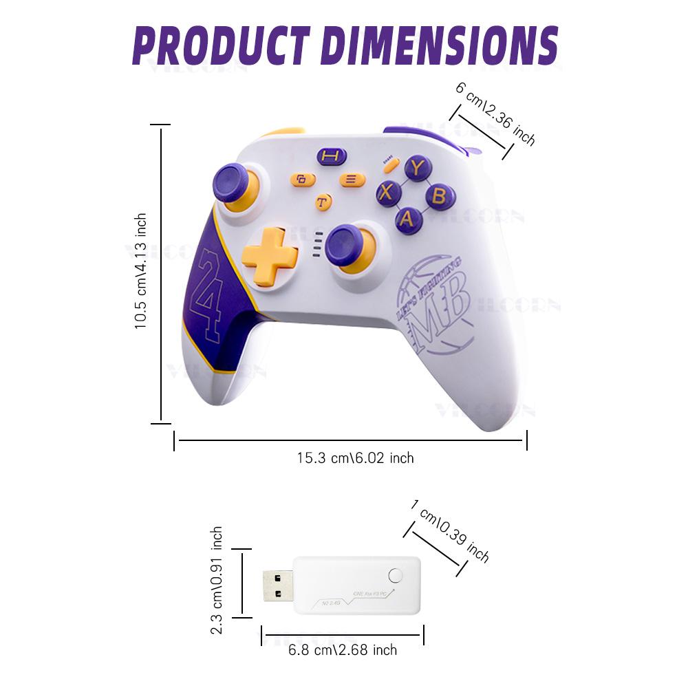 [Black Mamba] 2.4GHz Wireless Gamepads for Xbox One X/S Game Controller for Xbox Series X/S Win 7 PC Joystick with Macro Keys