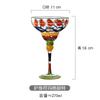 Hand Painted Margarita Glass  Moroccan Collection Glassware Unique Decorative Margarita Glasses Kitchen Table Décor
