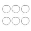 50Pcs Metal Rings Sturdy   Rustproof Exquisite Wide Application Metal O Rings for Clothes Bag Backpack