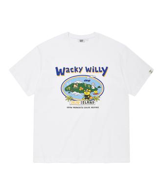 WACKY WILLY Kiki Travel Series Jeju T-Shirt White