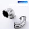 Naixin 304 Stainless Steel 90-Degree Quick-Connect Clamp Elbow
