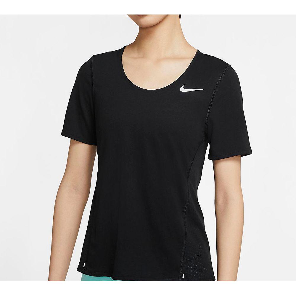 Nike City Sleek Dri-Fit Short Sleeve Running Top Women Tops Black CU3235-010
