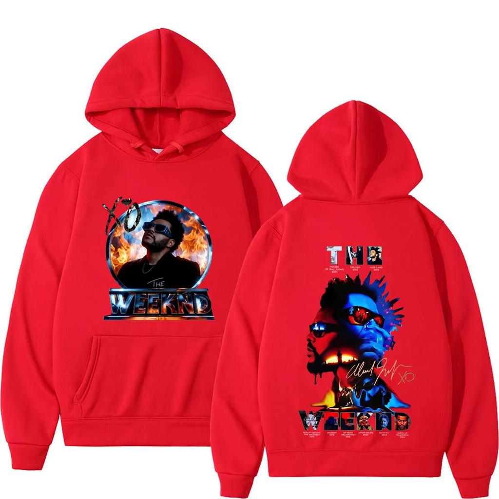 Hot Sale Rapper The Weeknd Tour 2026 Print Hoodie Men Women Hip-hop Pullover Long Sleeves Hip Hop Streetwear Oversized Hoodie