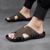 Men Sandal Slippers Leather Summer Sneaker   Slippers Men Slides Soft Eva Slippers Casual Beach Shoes Men Big Size 4849505152